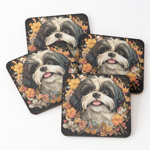 Item preview, Floral Tzu: A Blossoming Canine Elegance designed and sold by Antagonia.