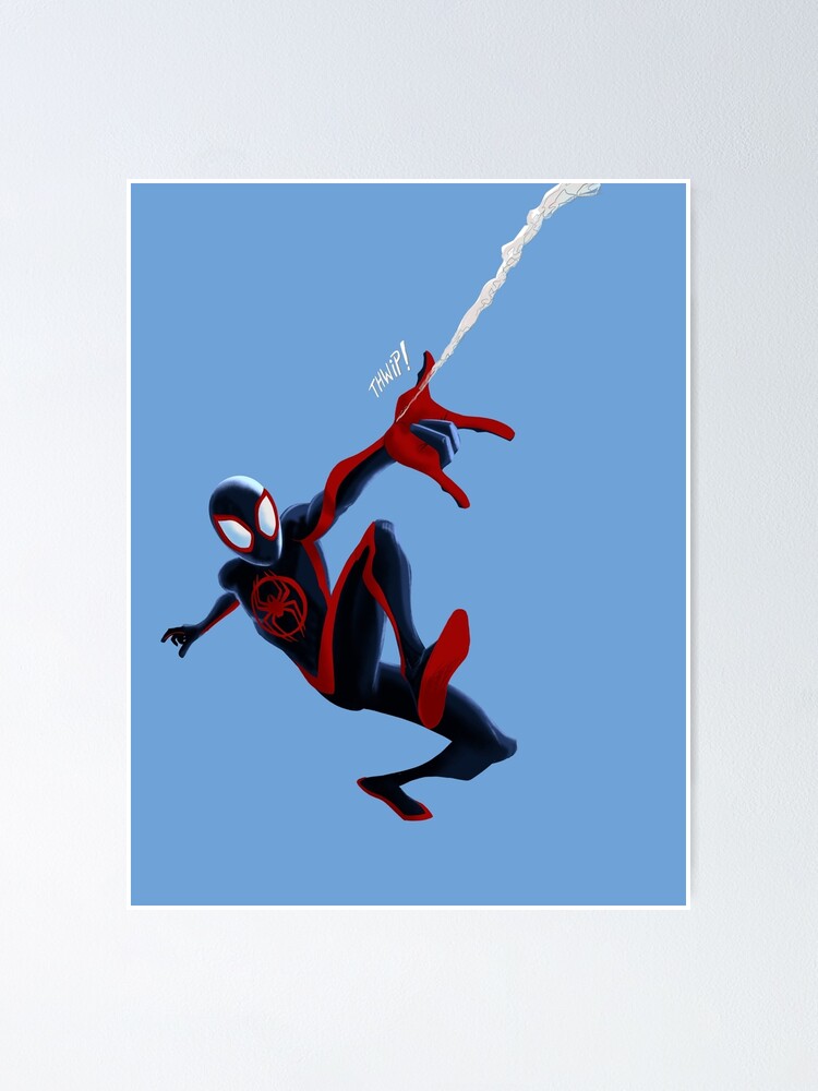 Poster Spider-Man Miles Morales - Cybernetic Swing