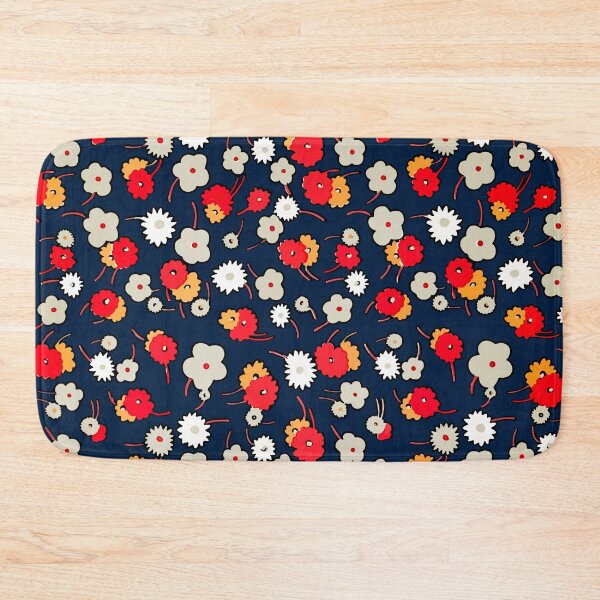 Item preview, Vintage Floral Elegance - Dark Blue Blossoms designed and sold by aylastyle.