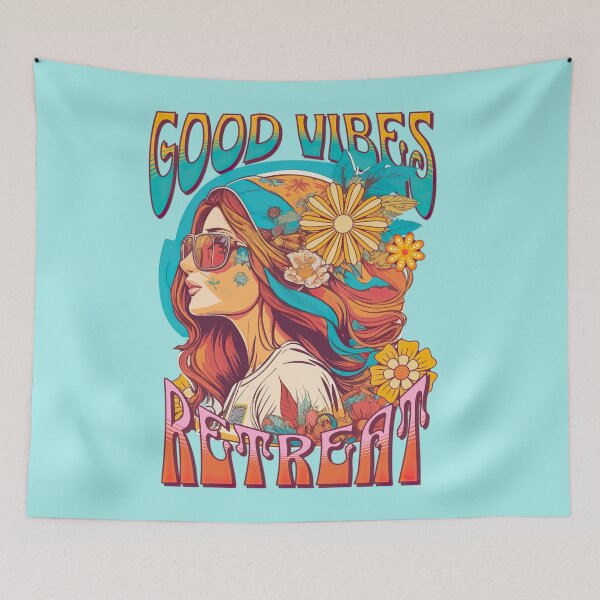 Item preview, Hippie girl sticker good vibes fall color gift with hippie girl  designed and sold by Sector7Artistry.
