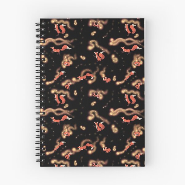 Item preview, Foxes Chasing Fireflies Pattern designed and sold by InkyFlower.