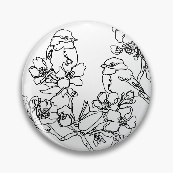 Item preview, Birds and flowers designed and sold by Roses Mond.