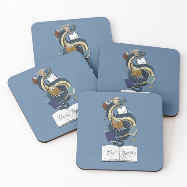 Item preview, Book Wyrm (azure) designed and sold by elgraphinx.