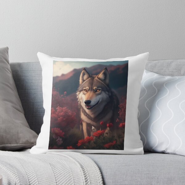 Artikelvorschau,  WOLF - WANDKUNST entworfen und verkauft von AyushAIImage01.