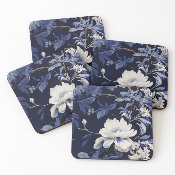 Item preview, Azure Gardens: A Floral Symphony in Blue designed and sold by OurBarcode.