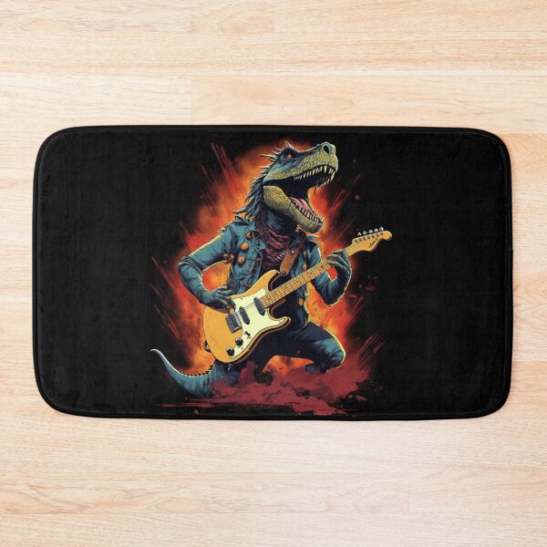 Item preview, Dinosaur Playing Guitar Dino  designed and sold by ArtFromBeyond.