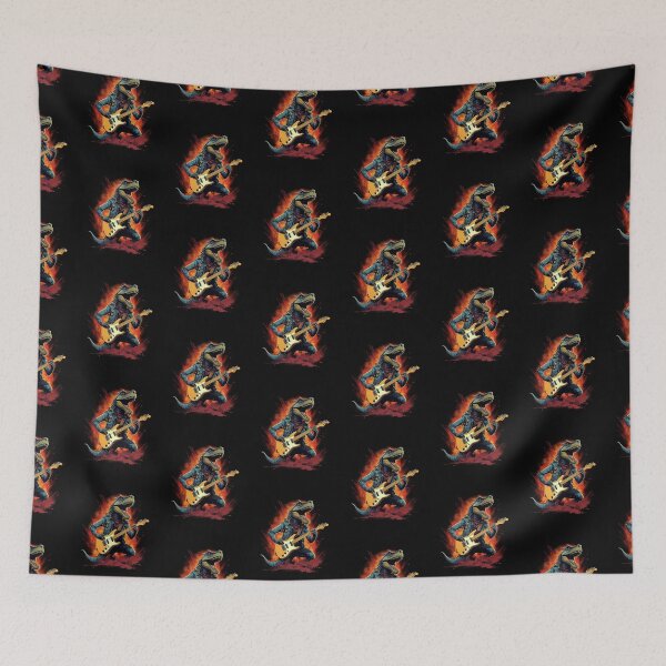 Item preview, Dinosaur Playing Guitar Dino  designed and sold by ArtFromBeyond.