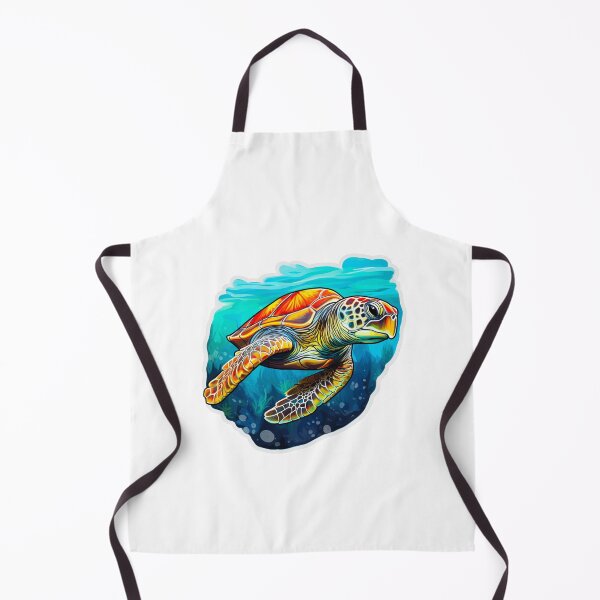 Item preview, Swimming sea turtle designed and sold by DiveIntoDesigns.