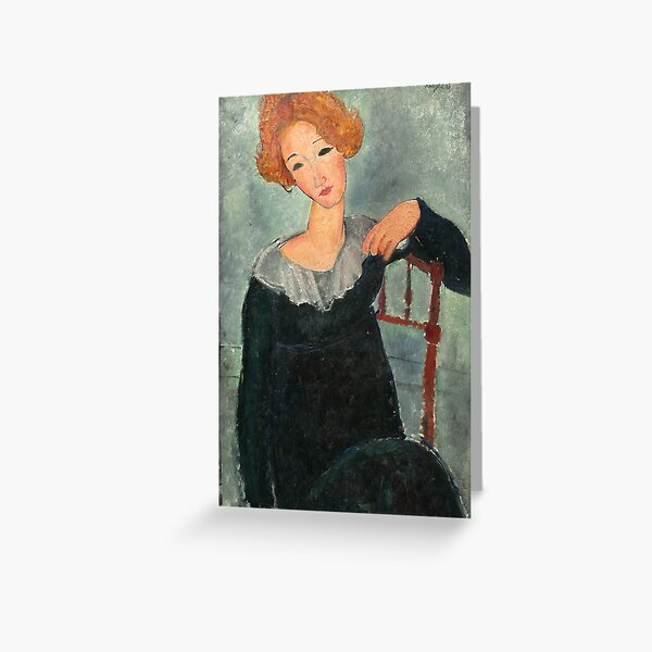 Item preview, Woman with Red Hair by Amedeo Modigliani, 1917 designed and sold by Vintage Wall Art.
