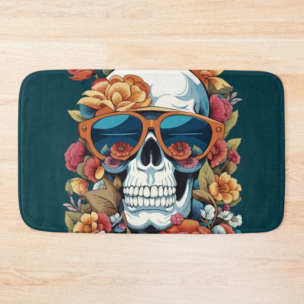 Item preview, Hot summer skull sunglasses and flowers designed and sold by Elnica.