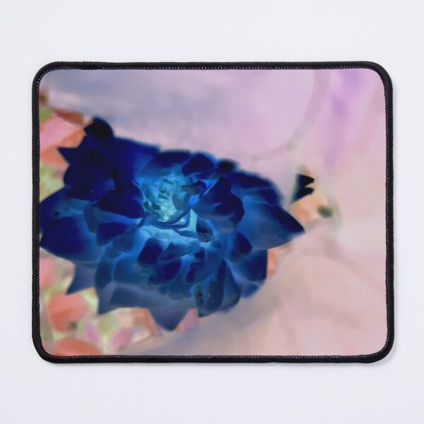 Item preview, blue rose behind a veil of leaves designed and sold by Gabriel BOCQUAIRE.