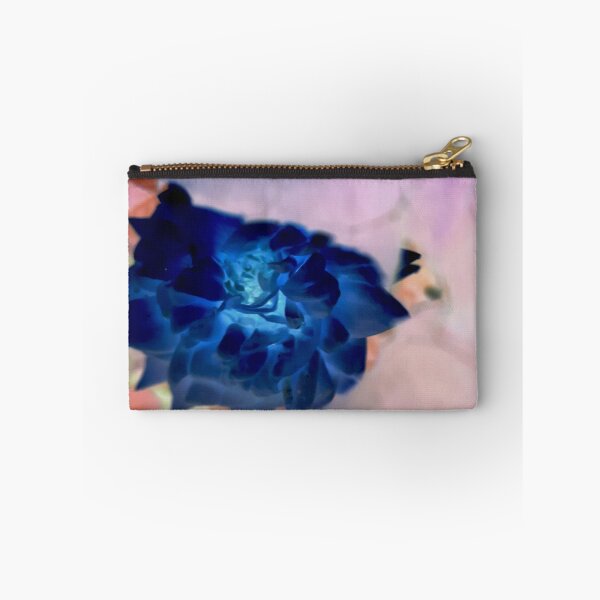 Item preview, blue rose behind a veil of leaves designed and sold by Gabriel BOCQUAIRE.