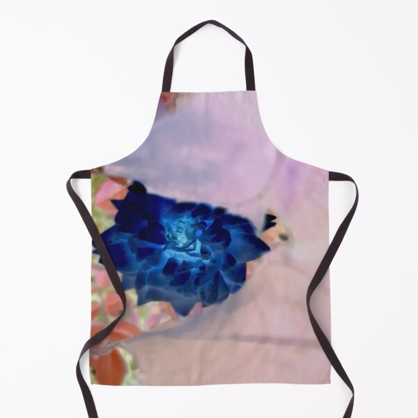 Item preview, blue rose behind a veil of leaves designed and sold by Gabriel BOCQUAIRE.