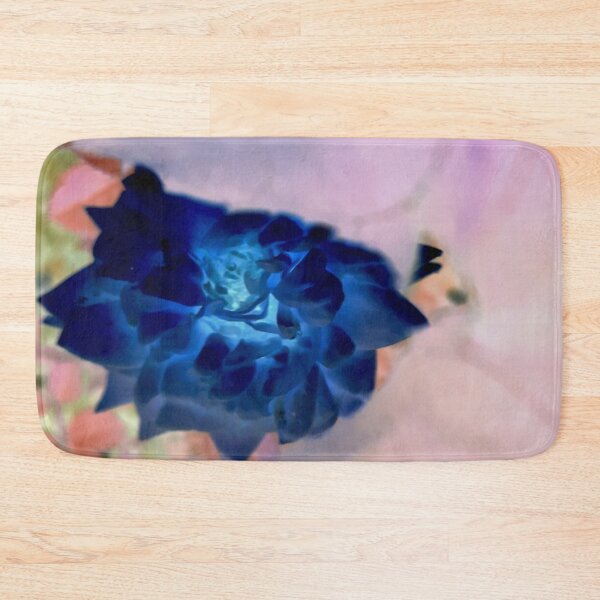Item preview, blue rose behind a veil of leaves designed and sold by Gabriel BOCQUAIRE.