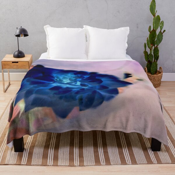 Item preview, blue rose behind a veil of leaves designed and sold by Gabriel BOCQUAIRE.