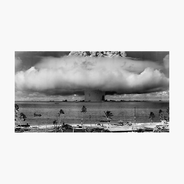 Atomic Bomb Mushroom Cloud Operation Crossroads Baker Test Photographic Print