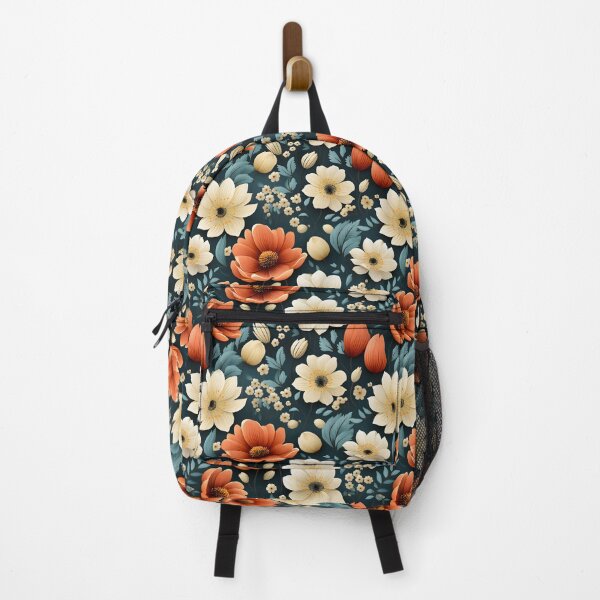 Item preview, seamless orange and white flower pattern designed and sold by Ck-2106design.