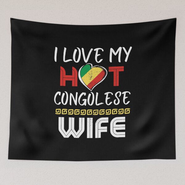 Item preview, I Love My Hot Congolese Wife Husband designed and sold by Furahisha.