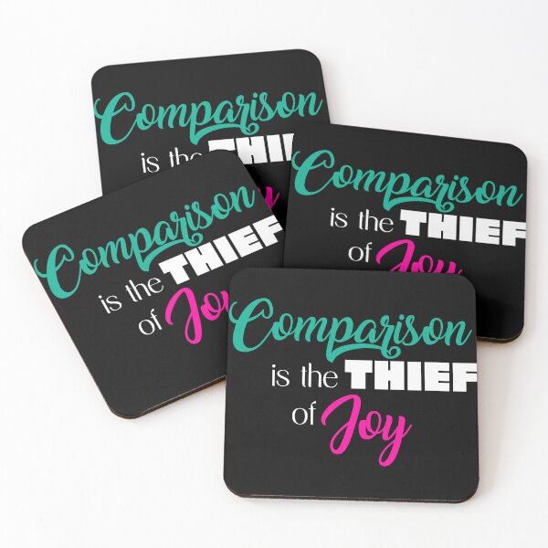 Item preview, Comparison is the Thief of Joy Black designed and sold by Hypernova Designs.
