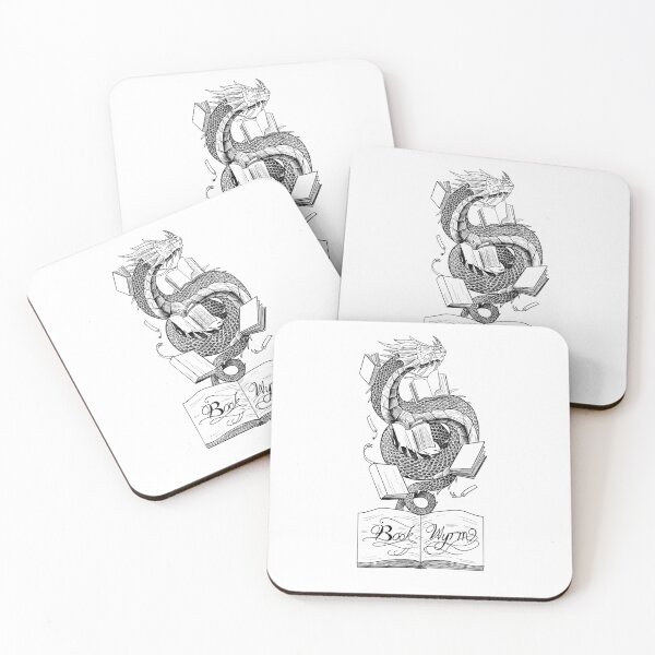 Item preview, Book Wyrm (achromic) designed and sold by elgraphinx.