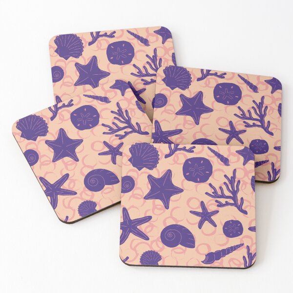 Item preview, Summer Seashells in Cool Breeze and Sand designed and sold by Sockstomistic.