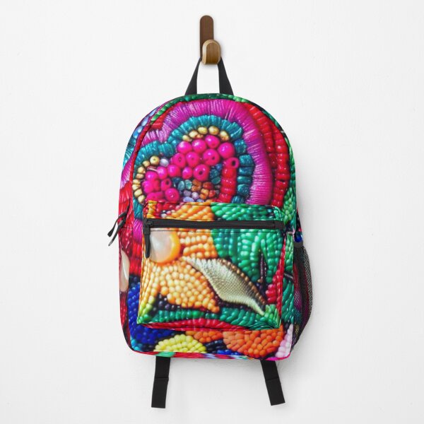 Item preview, Mexican Folk art Retro Floral beaded tapestry  designed and sold by RachelRebel.