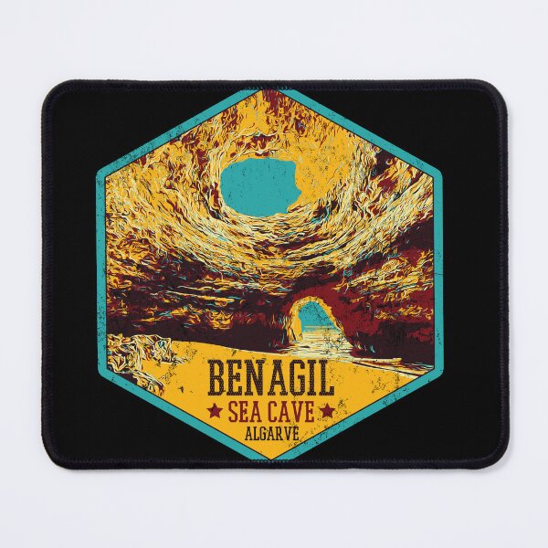 Item preview, Inside Benagil Sea Cave Illustration | Captivating Algarve Artwork designed and sold by Lemomo-artworks.