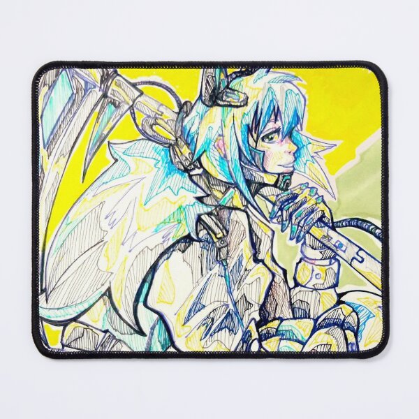 Item preview, Neko girl in cyberpunk anime style designed and sold by Estef Mos Art.