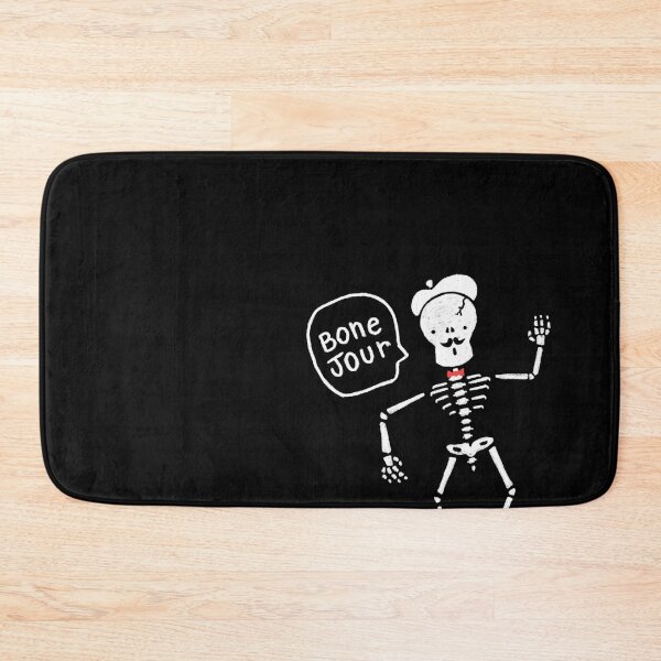 Item preview, Cute skeleton saying “bonejour” designed and sold by Fadacota.