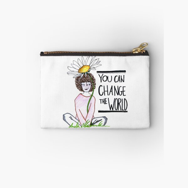 Item preview, You Can Change The World Inspirationl Positive Woman Design designed and sold by HighArtDesigns.