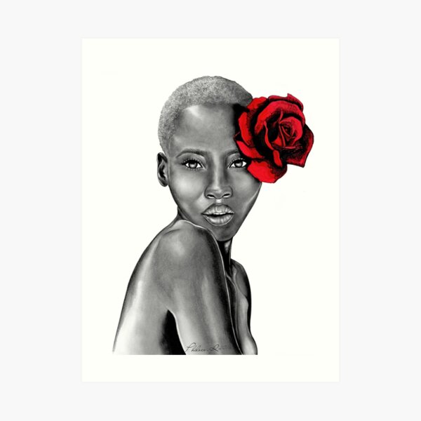 Uzuri Red | The Beauty Collection Art Print