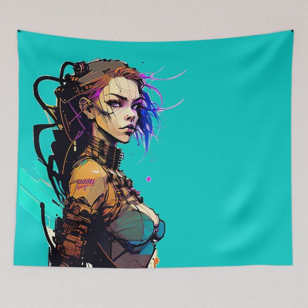 Item preview, Girl Watercolor Inkpunk Design designed and sold by Goodyzaa.