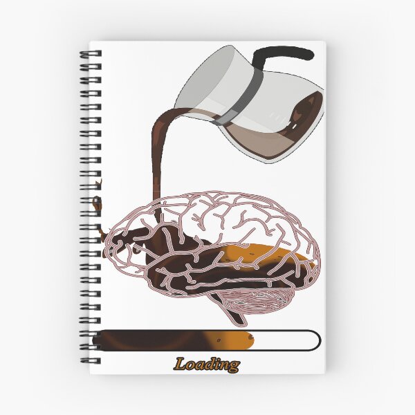 Item preview, Brain coffee loading T-shirt designed and sold by Ahmed Bakry.