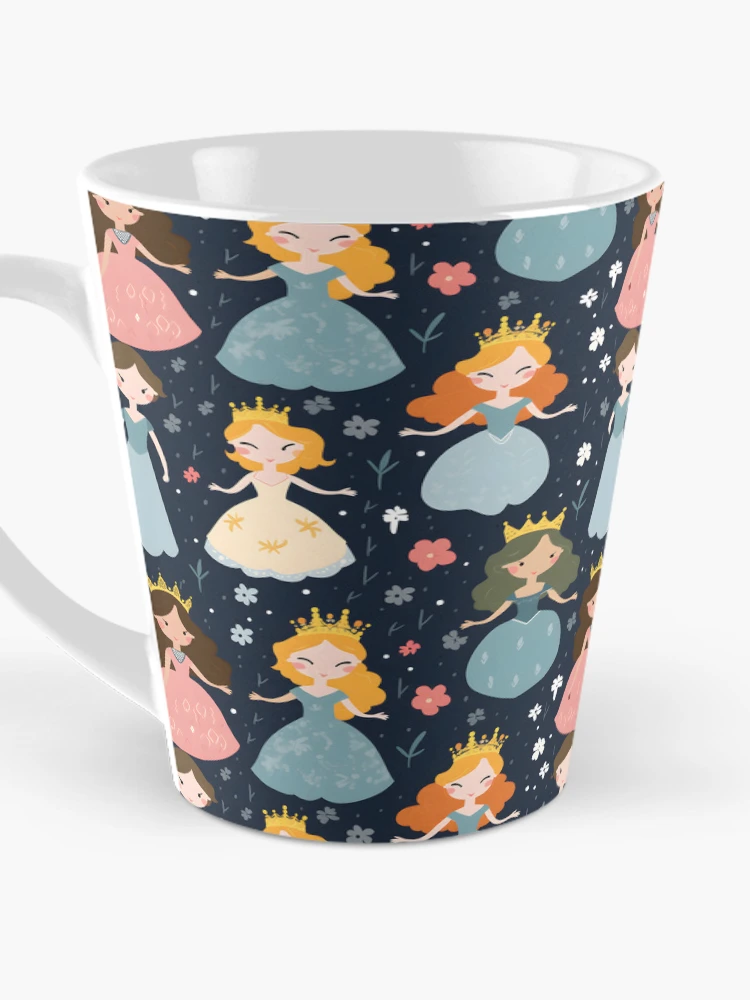 Thumbnail 3 of 4, Coffee Mug, Princesses Pattern 6 designed and sold by DigitalPatternx.