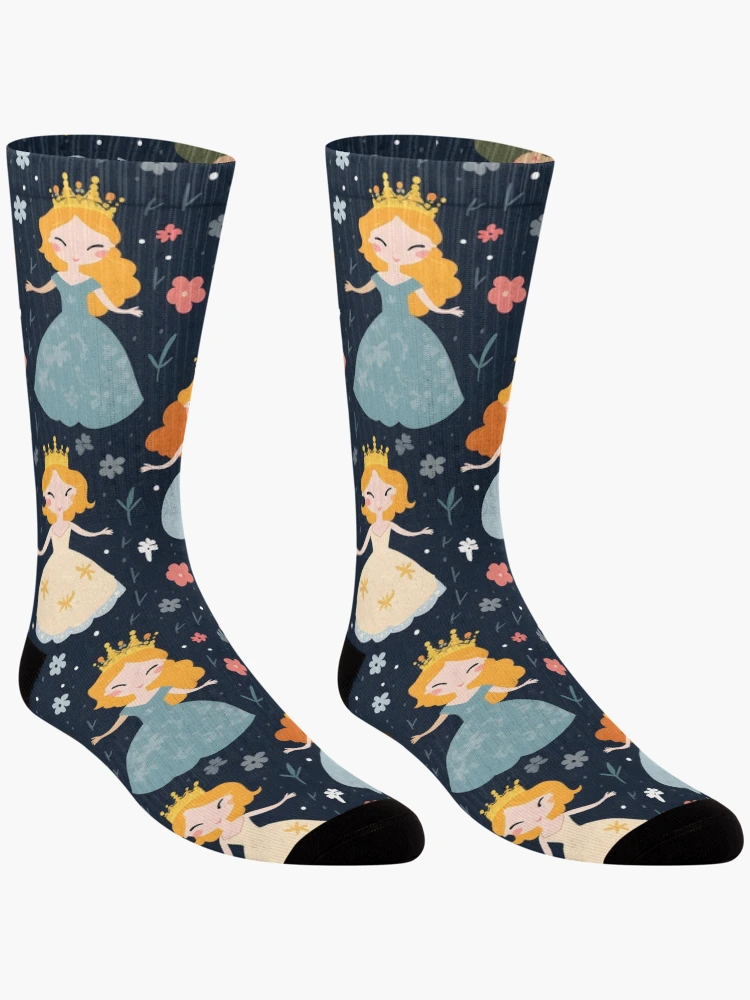 Thumbnail 3 of 5, Socks, Princesses Pattern 6 designed and sold by DigitalPatternx.