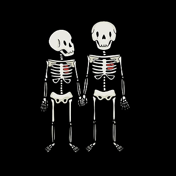 Artwork thumbnail, Skeleton Love by Rachmakes