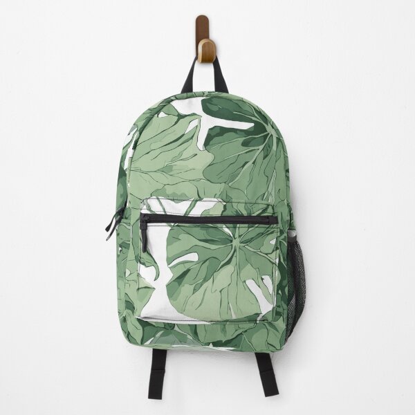 Item preview, Green Floral Monstera Pattern designed and sold by SynthiPrint.