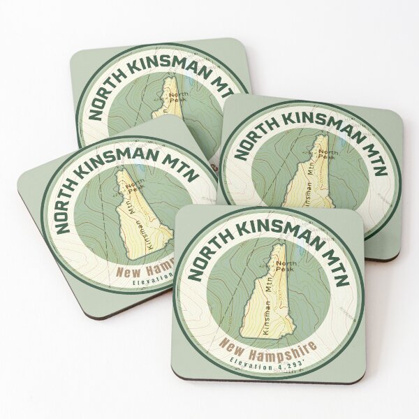 Item preview, Mountain Map NH Shape - North Kinsman designed and sold by Willz Designz.