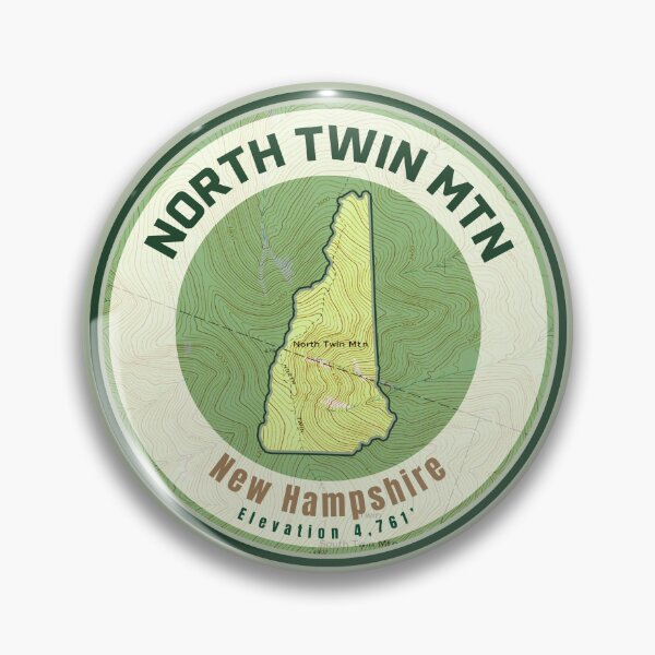 Artikelvorschau, Bergkarte NH-Form – North Twin entworfen und verkauft von Willz Designz.