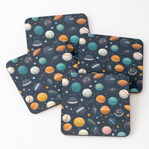 Item preview, In the universe of planetary balls, there are two types of balls: those who are round-circular-spherical, and those who are not. Autumn Design Football Kickoff, Fall Fashion Pattern. designed and sold by ignasirus.