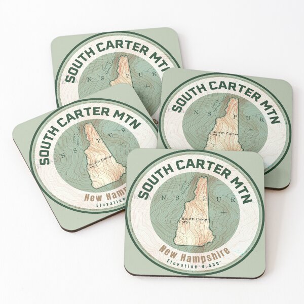 Aperçu de l'œuvre Carte des montagnes NH Shape - South Carter créée et vendue par Willz Designz.