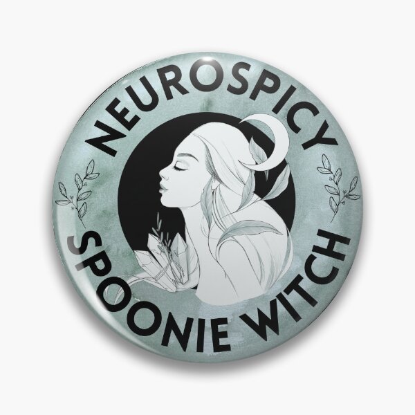 Item preview, Neurospicy Spoonie Witch Teal designed and sold by Madeleine39.
