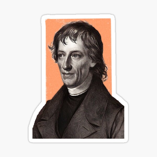 Item preview, Bohemian Mathematician Bernard Bolzano - orange - illustration  designed and sold by Litstoy.