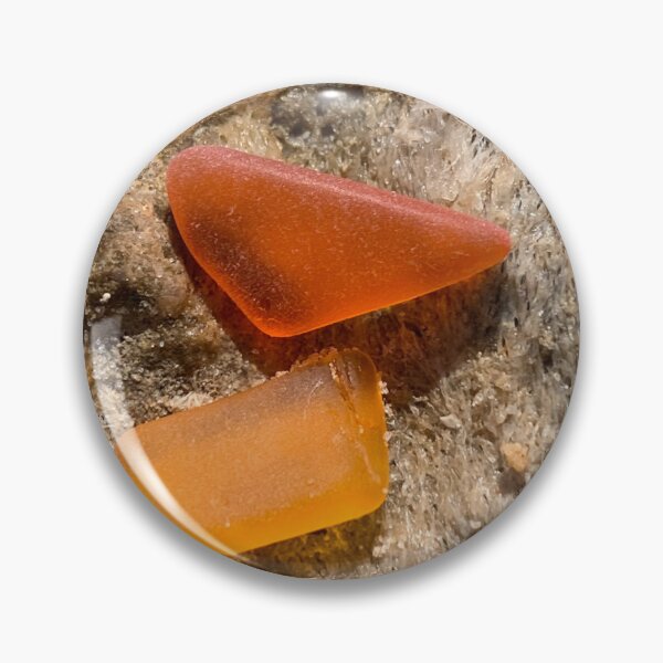 Item preview, Orange seaglass on the rocks designed and sold by Jums-Med.
