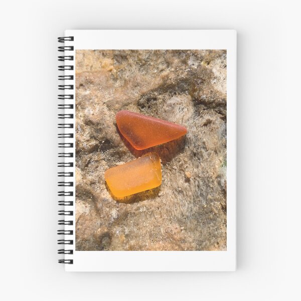 Item preview, Orange seaglass on the rocks designed and sold by Jums-Med.