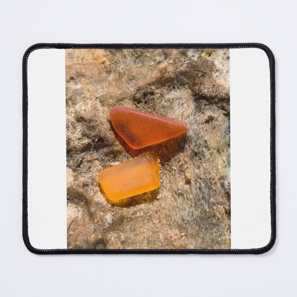 Item preview, Orange seaglass on the rocks designed and sold by Jums-Med.