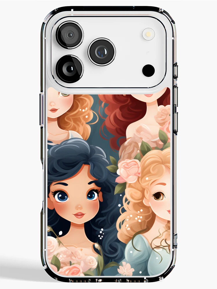 Thumbnail 1 of 5, iPhone Case, Princesses Pattern 7 designed and sold by DigitalPatternx.