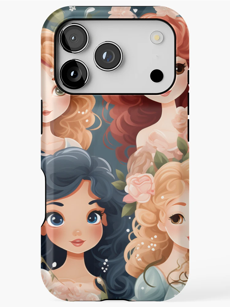 Thumbnail 1 of 4, iPhone Case, Princesses Pattern 7 designed and sold by DigitalPatternx.