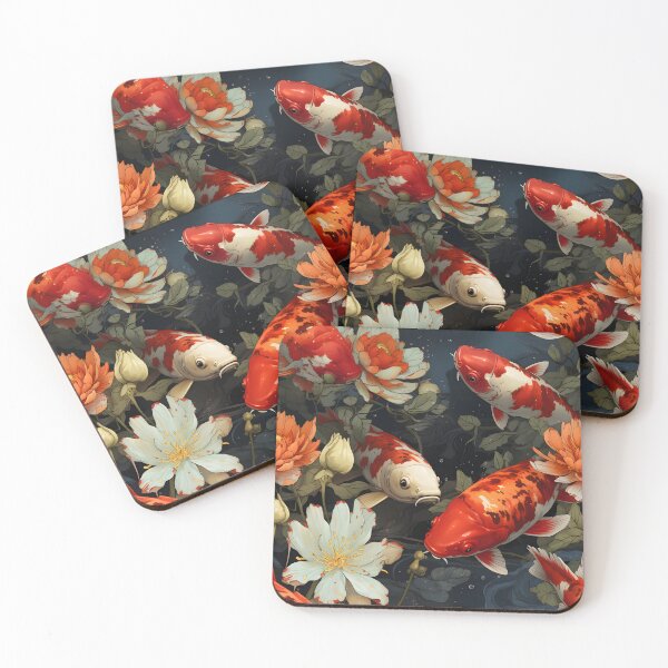 Item preview, Graceful Tranquility. Koi Fish Gliding Through Serene Waters designed and sold by trustApirom.