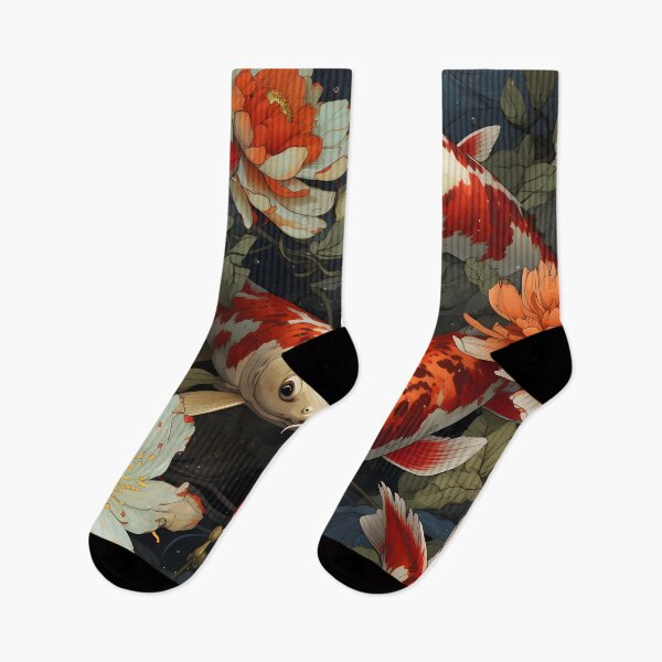 Item preview, Graceful Tranquility. Koi Fish Gliding Through Serene Waters designed and sold by trustApirom.